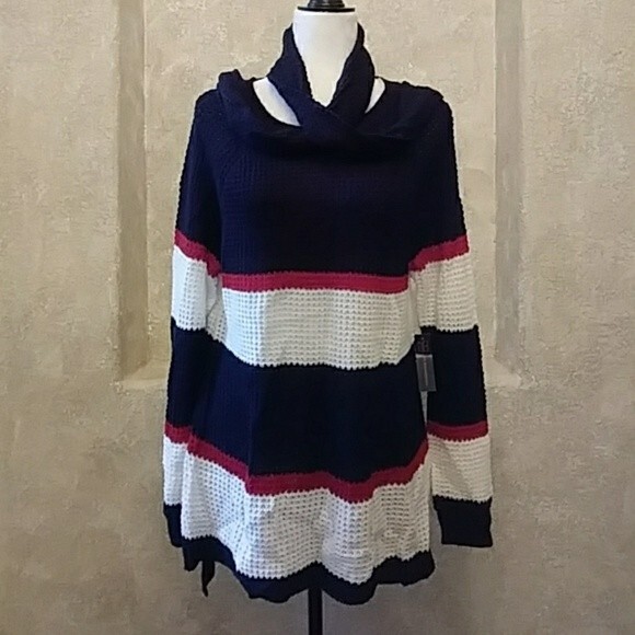 Oversized Tunic Sweater with Scarf Sz XXL  … - Picture 2 of 8